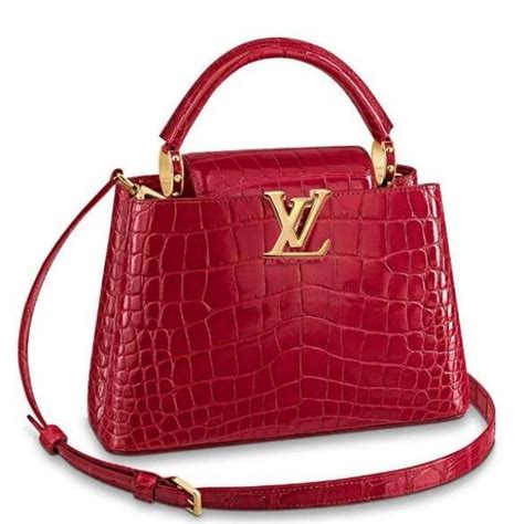 louis vuitton krokodilleder|Capucines Mini Shiny Crocodile .